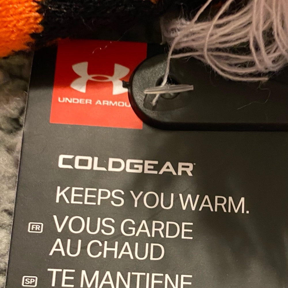 Under Armour Tiger ColdGear Orange Black Hat M 4-6 - Picture 9 of 9